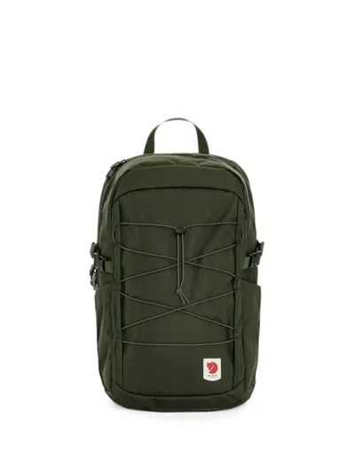 Fjall Raven Bungee-cord Buckle-strap Backpack In Green