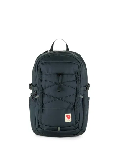 Fjall Raven Bungee-cord Logo-patch Backpack In Blue