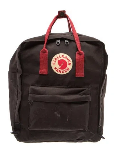Pre-owned Fjall Raven Canvas Backpack In Black