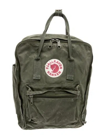 Pre-owned Fjall Raven Canvas Backpack In Green