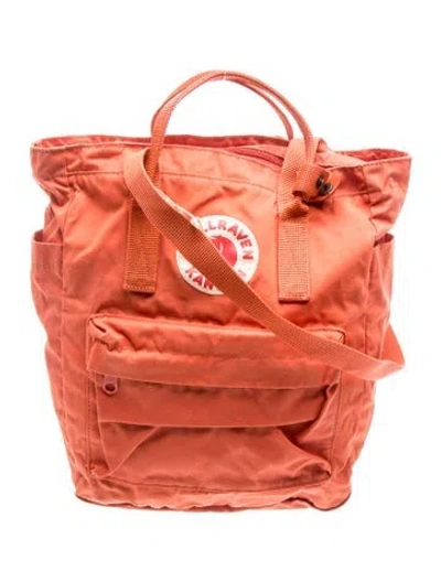 Pre-owned Fjall Raven Canvas Backpack In Orange