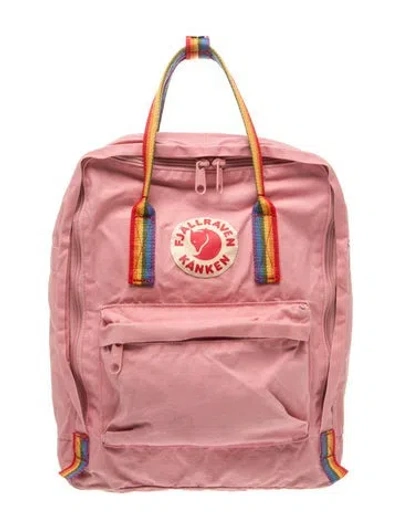 Pre-owned Fjall Raven Canvas Backpack In Pink
