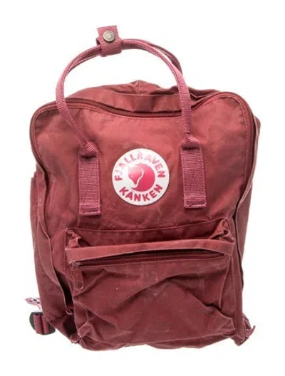 Pre-owned Fjall Raven Canvas Backpack In Red
