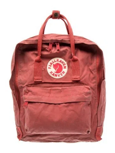 Pre-owned Fjall Raven Canvas Backpack In Red