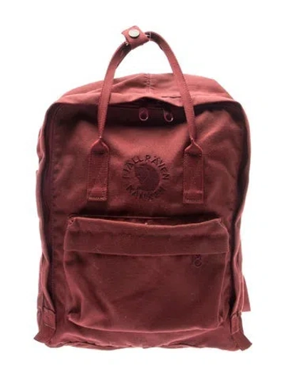 Pre-owned Fjall Raven Canvas Backpack In Red