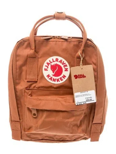 Pre-owned Fjall Raven Canvas Backpack W/ Tags In Orange