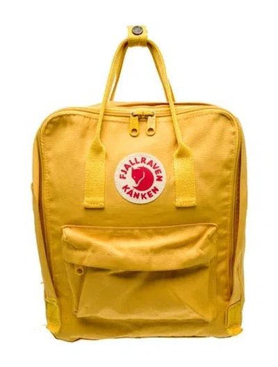 Pre-owned Fjall Raven Canvas Backpack In Yellow