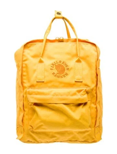 Pre-owned Fjall Raven Canvas Backpack In Yellow