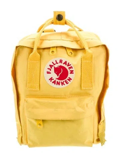 Pre-owned Fjall Raven Canvas Backpack In Yellow