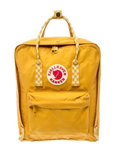 Pre-owned Fjall Raven Canvas Backpack In Yellow