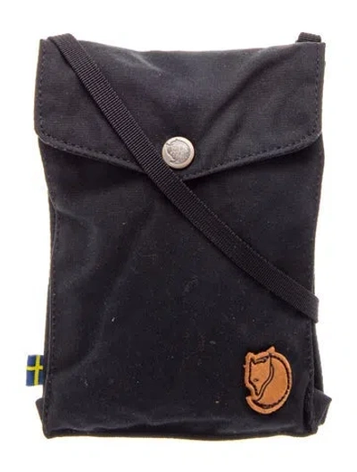 Pre-owned Fjall Raven Canvas Crossbody Bag In Black