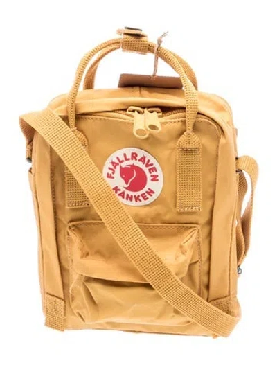 Pre-owned Fjall Raven Canvas Crossbody Bag W/ Tags In Yellow