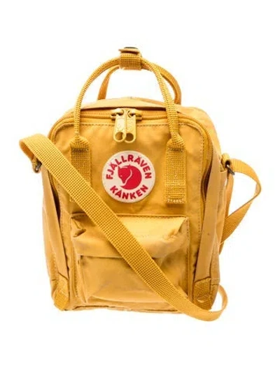Pre-owned Fjall Raven Canvas Top Handle Bag In Yellow