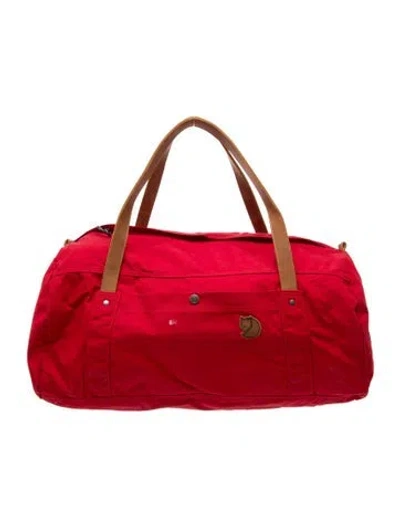 Pre-owned Fjall Raven Canvas Weekender Bag In Red