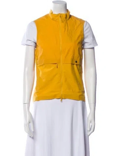 Pre-owned Fjall Raven Colorblock Pattern Vest In Yellow
