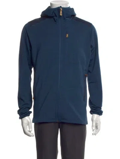 Pre-owned Fjall Raven Crew Neck Long Sleeve Hoodie In Blue