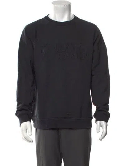 Pre-owned Fjall Raven Crew Neck Long Sleeve Sweatshirt In Black