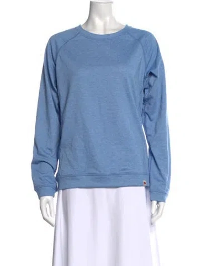 Pre-owned Fjall Raven Crew Neck Long Sleeve Sweatshirt In Blue