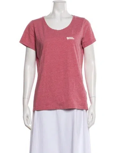 Pre-owned Fjall Raven Crew Neck Short Sleeve T-shirt In Pink