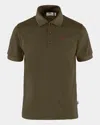 Fjall Raven Crowley Pique Mens Polo Shirt In Green