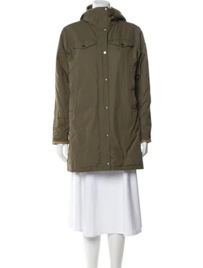 Pre-owned Fjall Raven Down Coat In Green