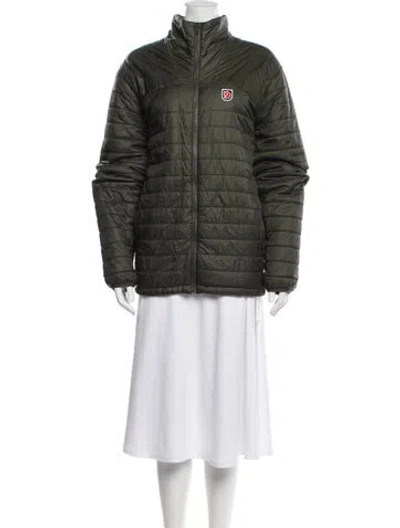 Pre-owned Fjall Raven Down Jacket In Green