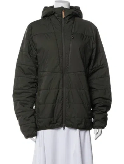 Pre-owned Fjall Raven Down Jacket In Green