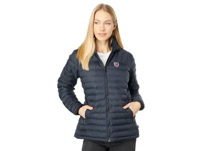 Fjall Raven Expedition Lätt Hooded Logo Jacket In Black