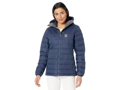 Fjall Raven Expedition Pack Down Hoodie Women's Clothing Navy: Xs, Down/polyamide In Blue