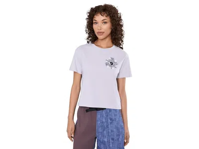 Fjall Raven Fja$?llblomster Logo T-shirt In Purple