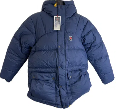 Pre-owned Fjall Raven Fjallraven 84600 Expedition Down Jacket Men's Xl -navy (new With Tags) In Blue