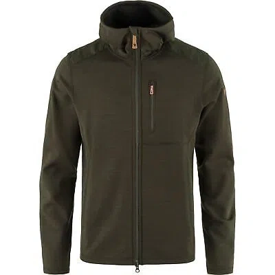 Pre-owned Fjall Raven Fjallraven Keb Fleece Hoodie Men's Jacket, Deep Forest, Large In Green