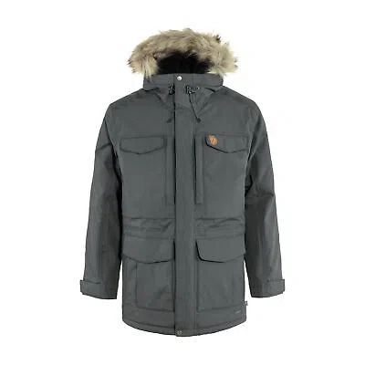 Pre-owned Fjall Raven Fjallraven Nuuk Parka Men's Winter Jacket, Basalt, X-large