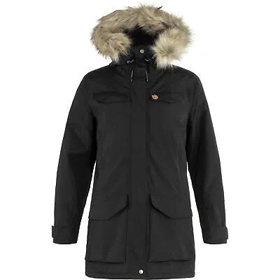 Pre-owned Fjall Raven Fjallraven Nuuk Parka Women's Winter Jacket, Black, Large