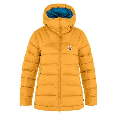 Pre-owned Fjall Raven Fjallraven Womens Expedition Mid Winter Jacket Mustard Yellow / Un Blue