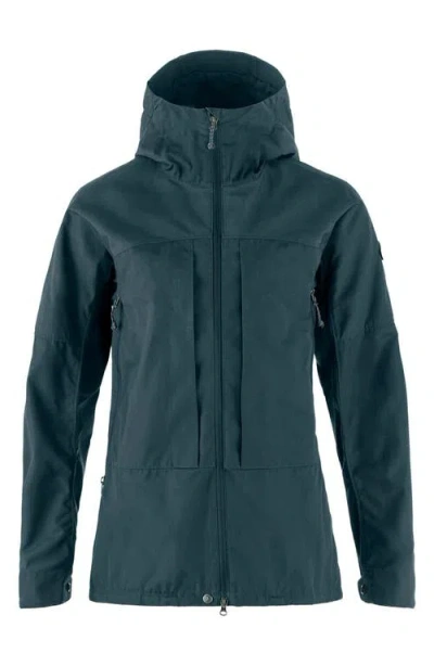 Fjall Raven Fjällräven Bergtagen G-1000 Water Resistant Hooded Jacket In Blue