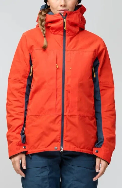 Fjall Raven Fjällräven Bergtagen G-1000 Water Resistant Hooded Jacket In Red
