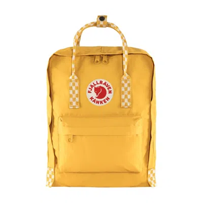 Pre-owned Fjall Raven Fjällräven Kånken Classic Backpack 'ochre-chess Pattern' | Yellow | Men's Size Onesize