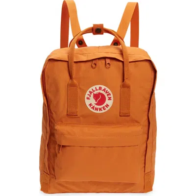 Fjall Raven Fjällräven Kånken Water Resistant Backpack In Spicy Orange