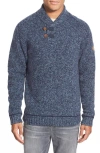 Fjall Raven Fjällräven Lada Regular Fit Shawl Collar Sweater In Blue