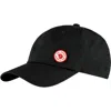 Fjall Raven Fjällräven Logo Patch Adjustable Baseball Cap In Black