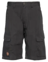 Fjall Raven Fjällräven Man Shorts & Bermuda Shorts Charcoal Size 30 Polyester, Cotton
