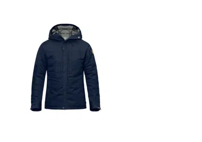 Pre-owned Fjall Raven Fjällräven Men's Skogso Padded Jacket - Dark Navy - Large In Blue