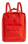 Fjall Raven Fjällräven Re-kånken Water Resistant Backpack In Orange