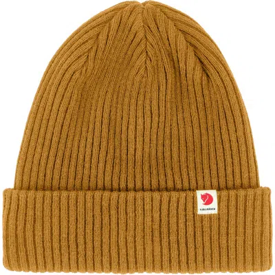 Fjall Raven Fjällräven Ribbed Performance Beanie In Acorn