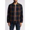 Fjall Raven Fjällräven Singi Organic Cotton Flannel Overshirt In Dark Navy-wood Brown