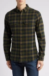 Fjall Raven Fjällräven Skog Trim Fit Plaid Cotton Flannel Button-down Shirt In Green