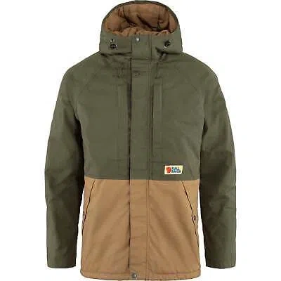 Pre-owned Fjall Raven Fjällräven Vardag Lite Padded Jacke M Grün | Braun