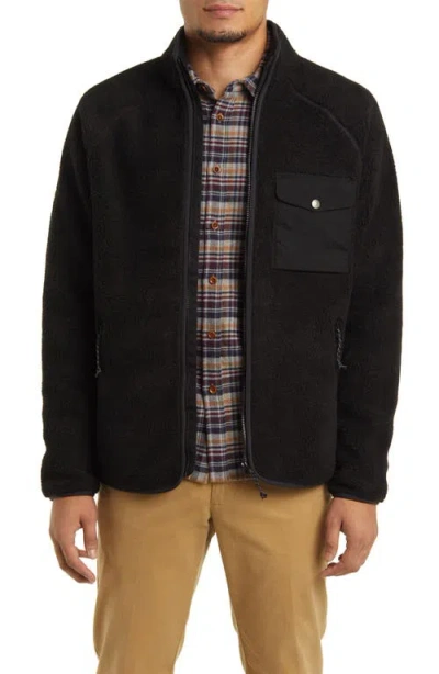 Fjall Raven Fjällräven Vardag Pile Fleece Zip Jacket In Black