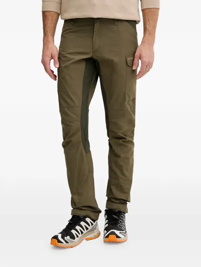 Fjall Raven G-1000 Panelled Cargo Pants In Green